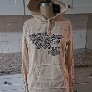 Harley-Davidson Tan Hoodie with Logo